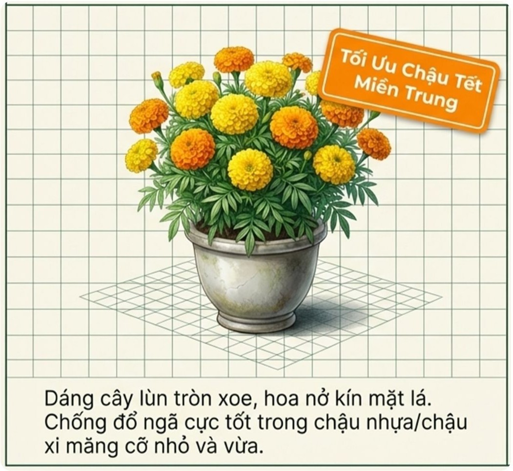 Vạn Thọ Lùn Mega Seed nở rộ